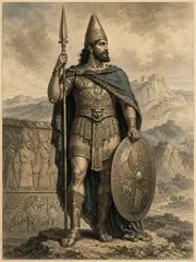 Santas, plate