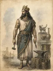Kothar-wa-Khasis, plate