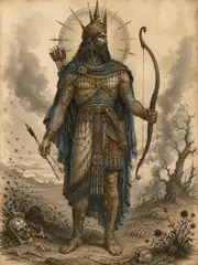 Resheph, plate