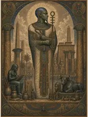 Ptah, plate