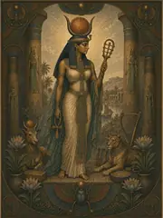 Hathor, plate