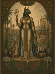 Bastet, plate
