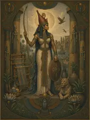 Neith, plate