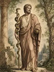Asclepius, plate