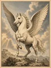 Pegasus, plate