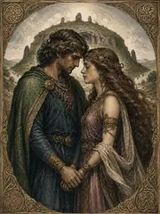 Midir and Étaín, plate