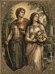 Grannus and Sirona, plate
