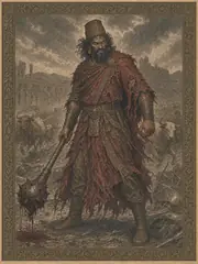 Aeshma, plate
