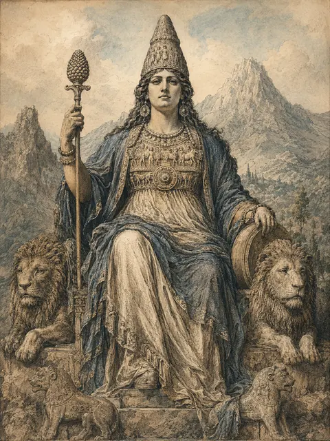 Cybele, plate