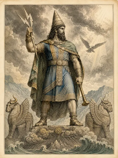 Teshub, plate