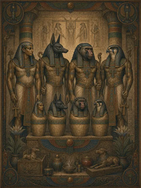 The Four Sons of Horus, plate