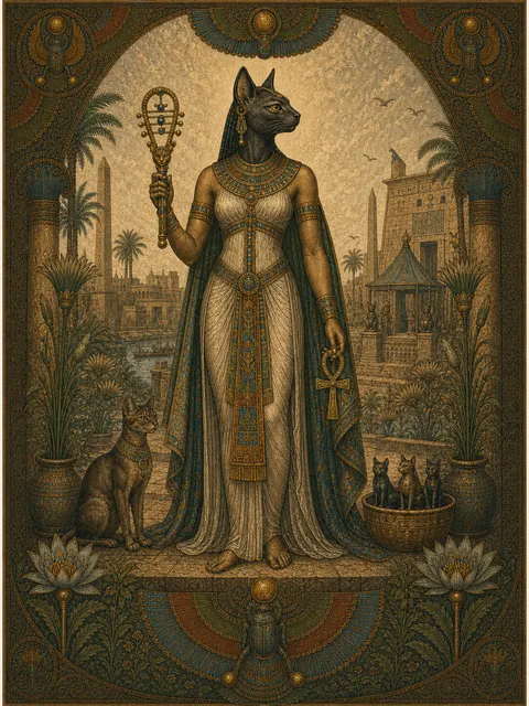 Bastet, plate