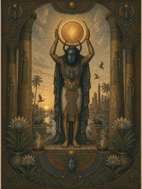 Khepri, plate