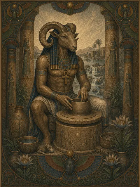 Khnum, plate