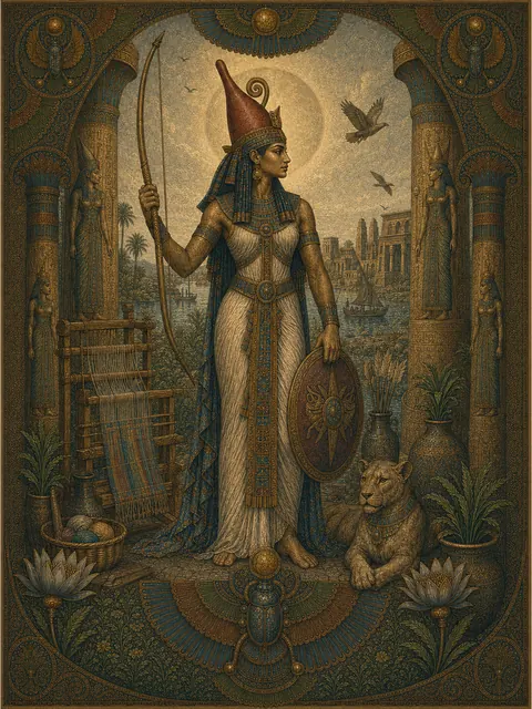 Neith, plate