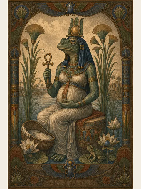 Heqet, plate