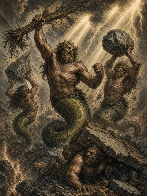 The Gigantes, plate
