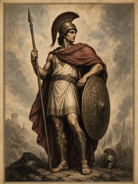 Ares, plate