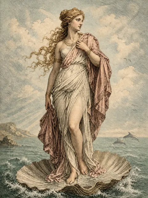 Aphrodite, plate