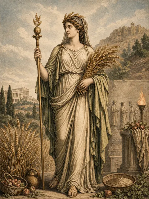 Demeter, plate