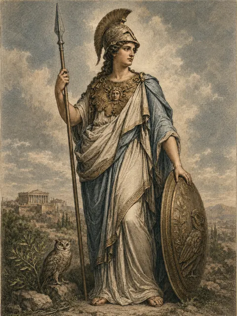 Athena, plate