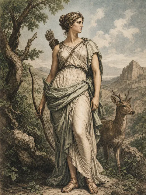 Artemis, plate