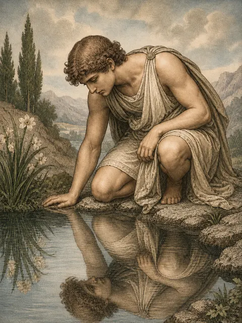 Narcissus, plate