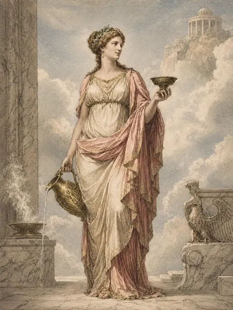 Hebe, plate