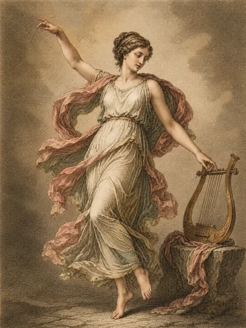 Terpsichore, plate