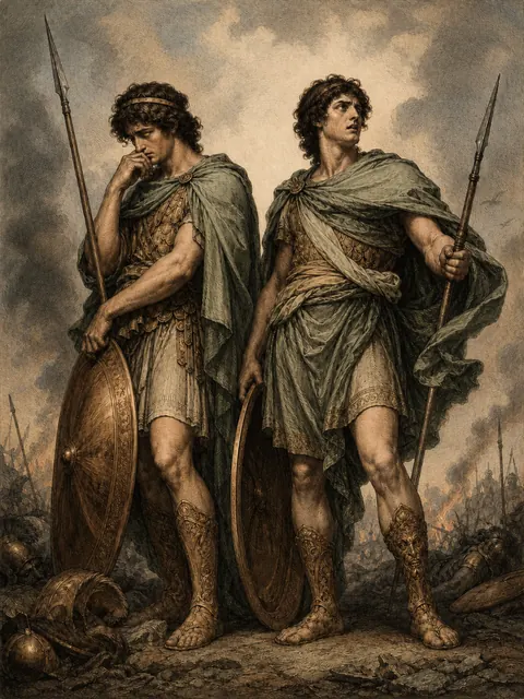 Phobos and Deimos, plate