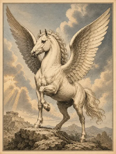 Pegasus, plate