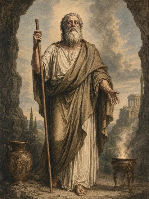 Tiresias, plate