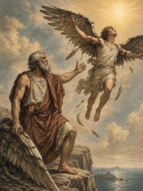 Daedalus and Icarus, plate