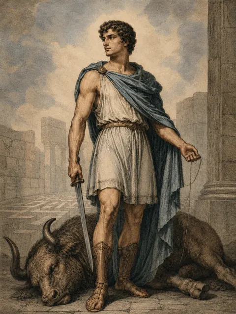 Theseus, plate
