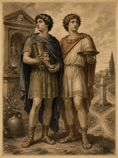 Lares, plate