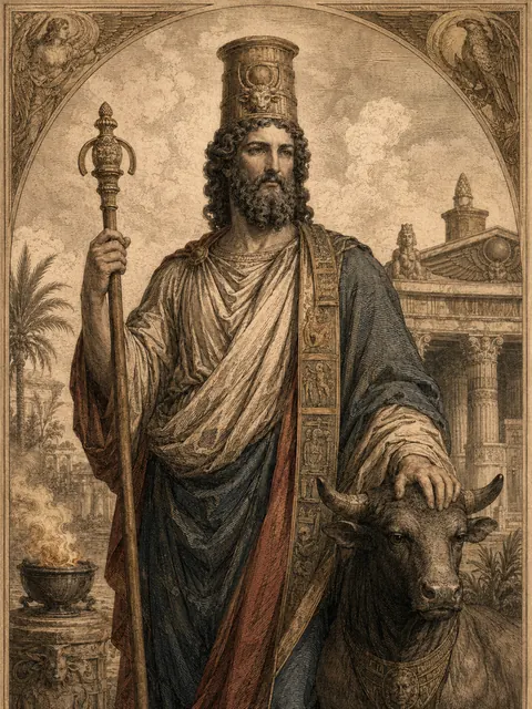 Serapis, plate
