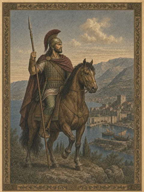 Medauros, plate