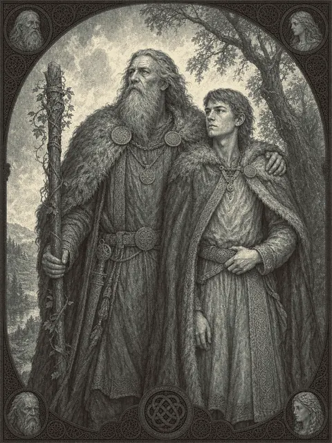 Tuisto and Mannus, plate