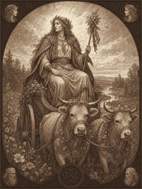 Nerthus, plate