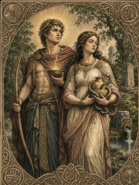 Grannus and Sirona, plate