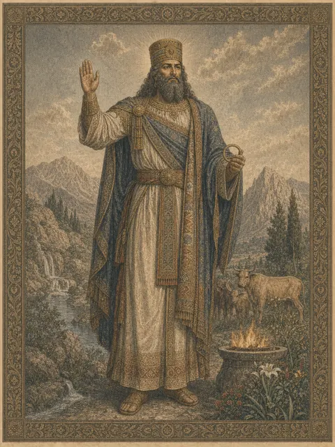 Ahura Mazda, plate