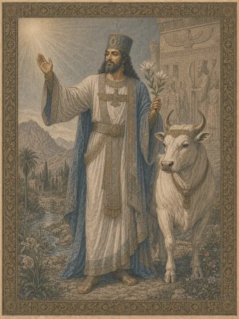Vohu Manah, plate