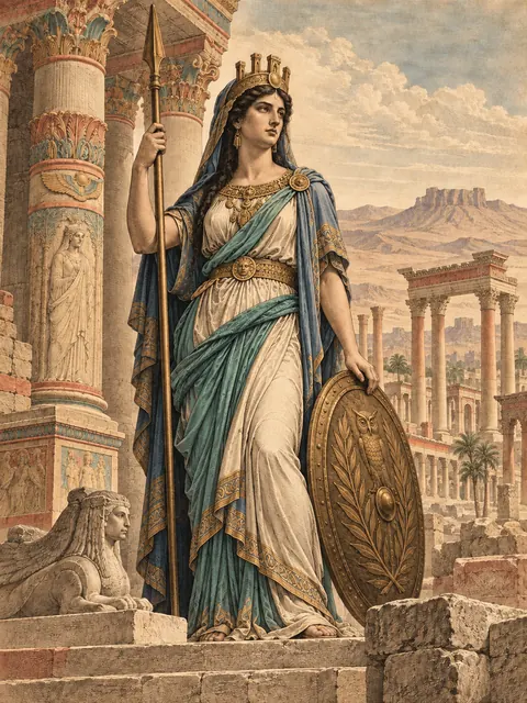 Allat (Palmyrene), plate